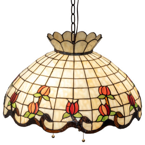 Meyda Lighting 232767 20" Wide Roseborder Pendant