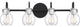 Quoizel ANW8604EK Four Light Bath Fixture, Earth Black Finish