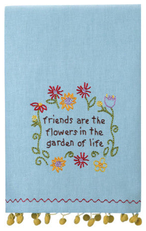 Friends Are The Flowers Guest Towel