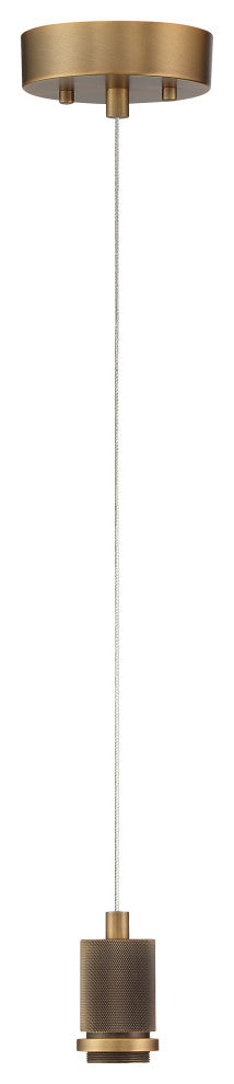 Access Port Nine 1-Light Chardonnay LED Pendant Brushed Brass