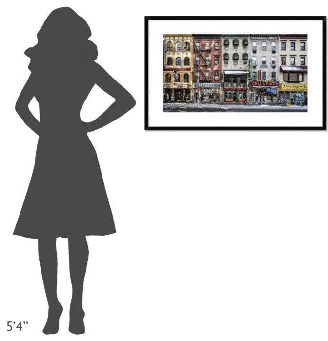 "A Cold Day In Ny" Framed Digital Print by Peter Pfeiffer, 38x24"