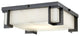 Delmar LED Large Flush Mount, Old Bronze Finish, Alabaster Shade