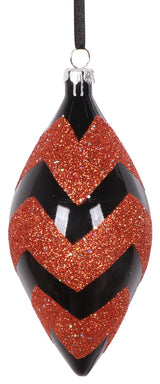 Vickerman 5" Black Orange Shuttle Ornament, 4 per bag.
