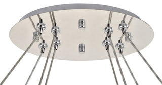 Elegant Lighting 3503D40 Monroe 2 Light 41"W LED Crystal Ring - Gold