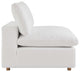 Commix Down Filled Overstuffed 3-Piece Sectional Sofa Set, Pure White