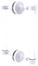 Pacific Grove 8" Back to Back Shower Door Pull, Matte White
