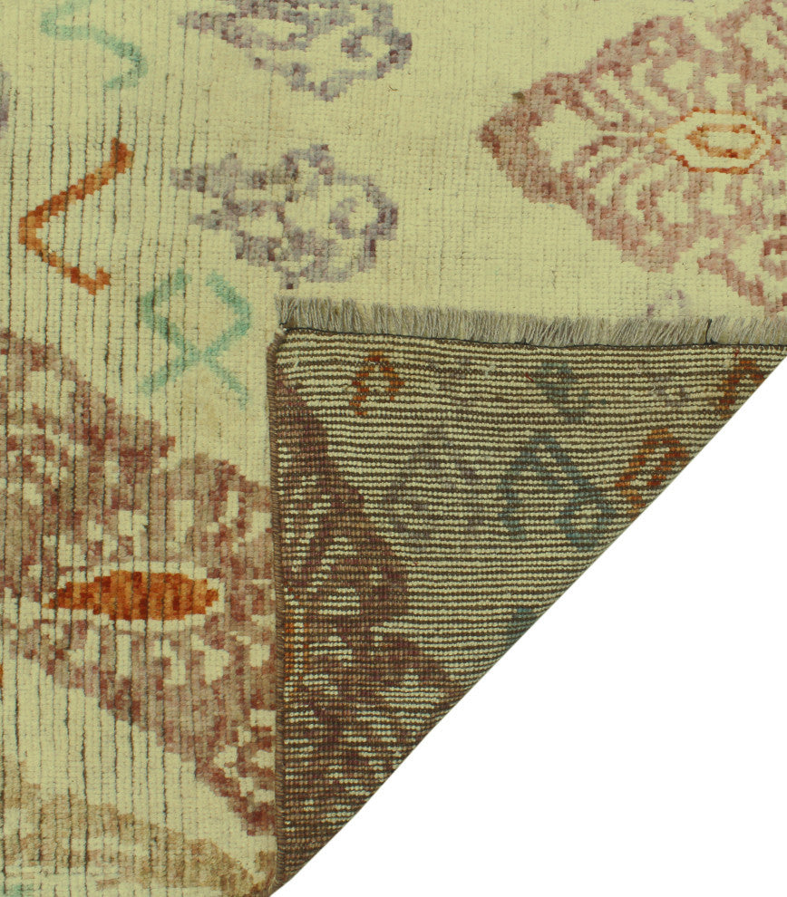 Balochi Okpara Ivory/Gold Rug, 9'7x12'9