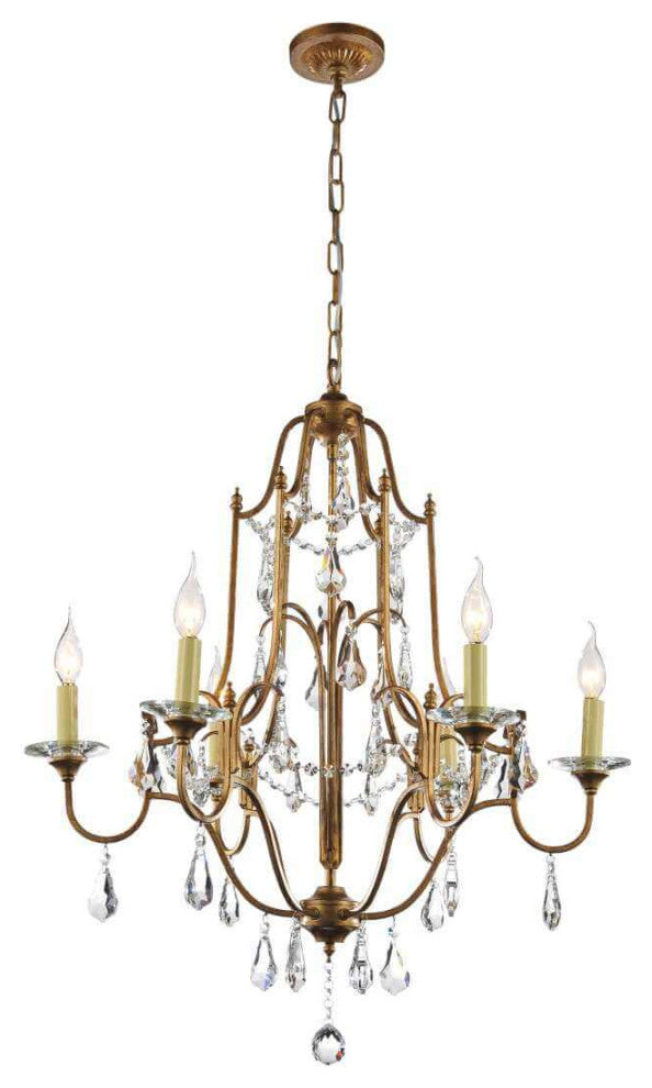 Chandelier in Oxidized Bronze, Medium