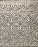 Gina Hand-Tufted Contemporary Rug, Blue/White, Rectangular 5'x7'6