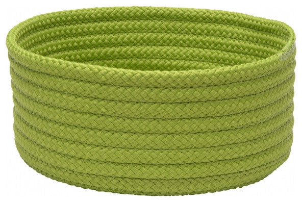 Colonial Mills Basket Simply Home Solid Bright Green Round
