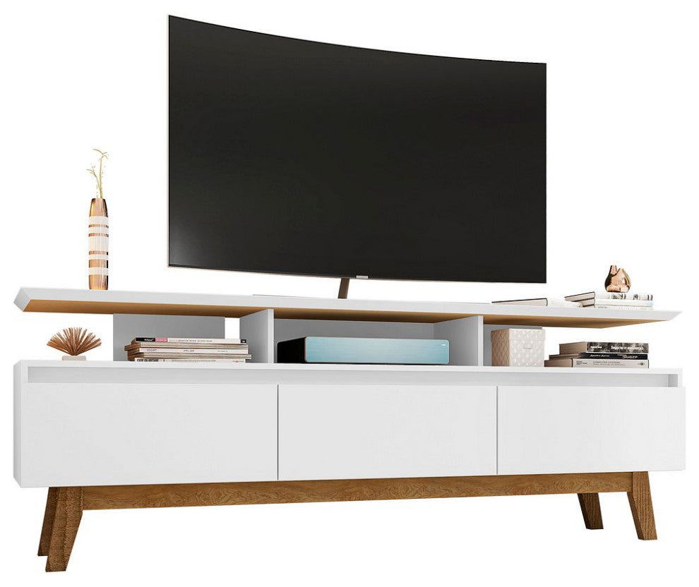 Yonkers 70.86 TV Stand in White