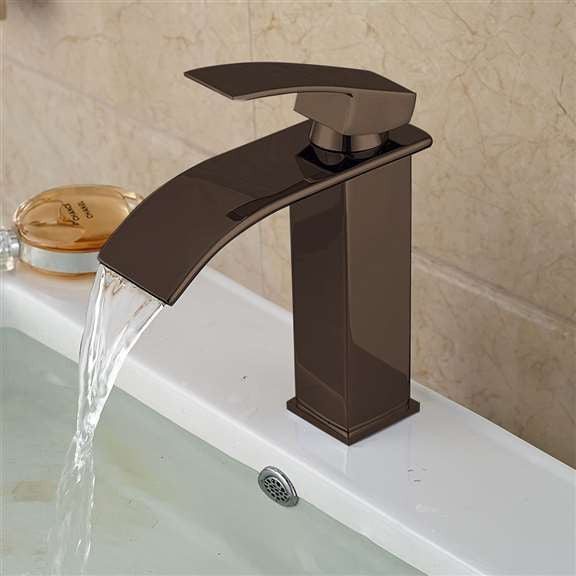 Fontana Paita Oil Rubbed Bronze Deck Mount Single Handle Bathroom Sink Faucet