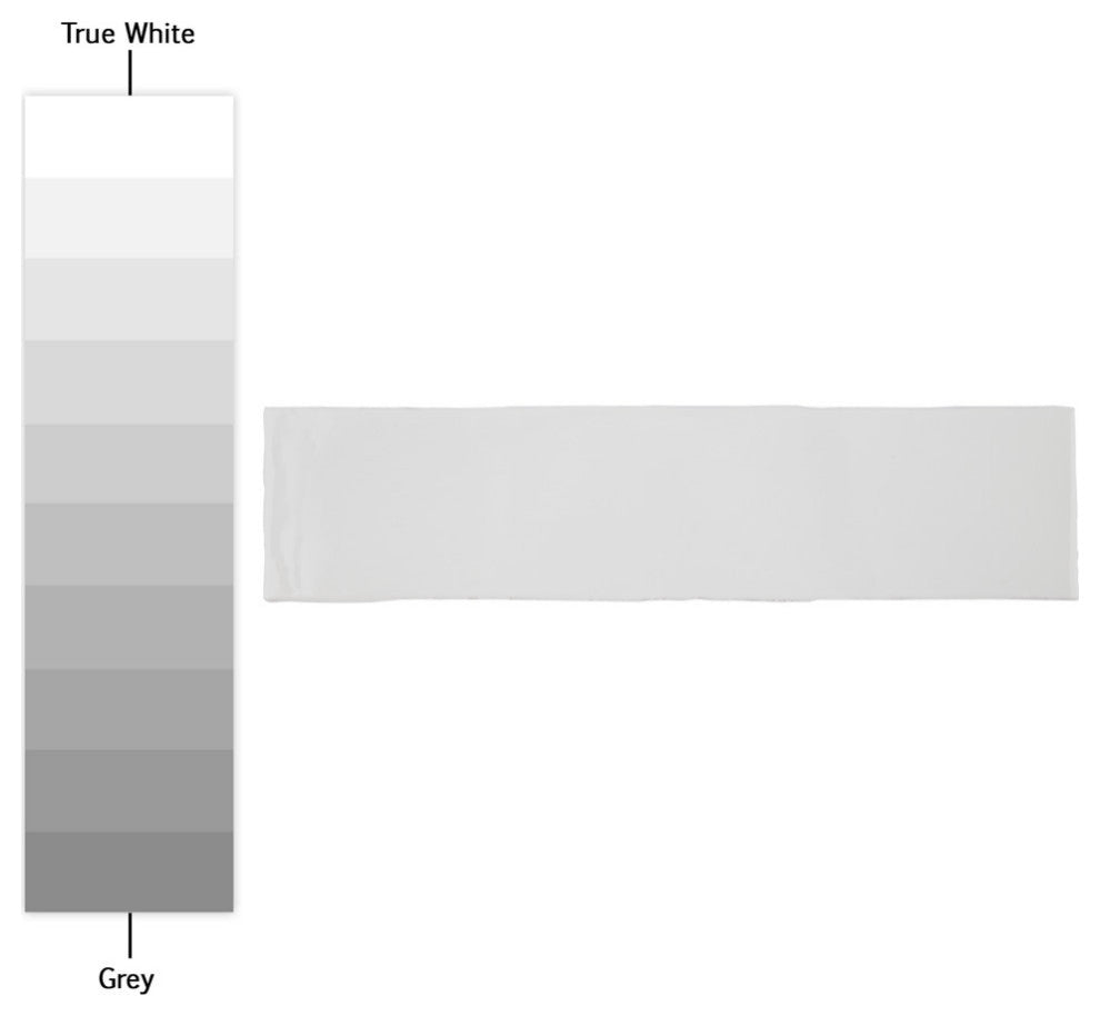 Chester Ceramic Wall Tile, Bianco, Sample