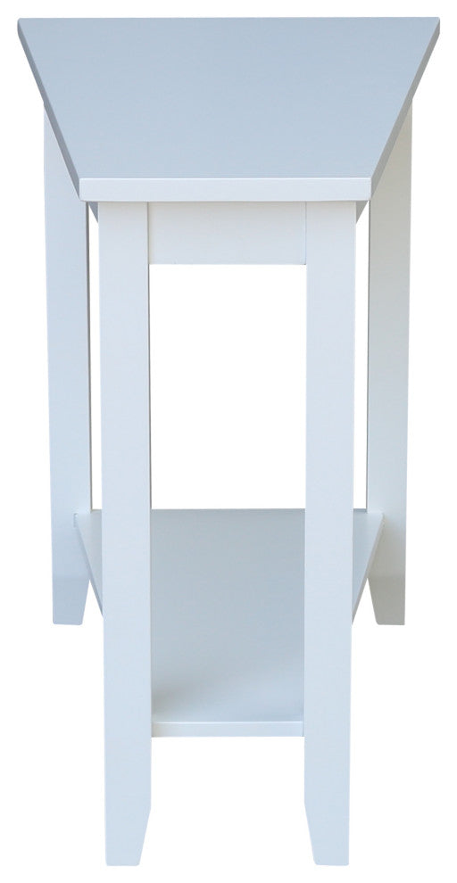 Keystone Accent Table, White