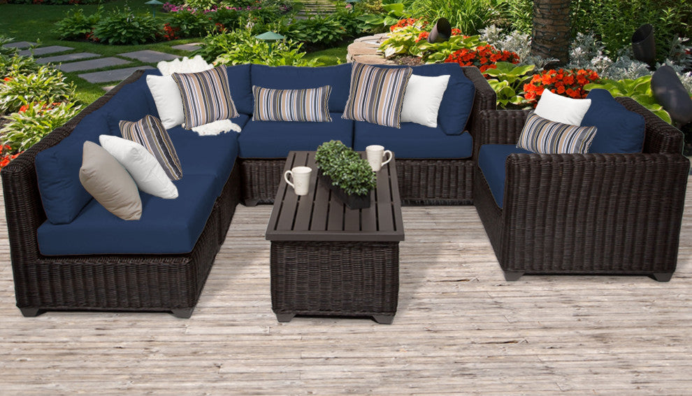 Venice 7 Piece Outdoor Wicker Patio Furniture Set 07c
