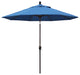 9' Bronze Push-Button Tilt Crank Aluminum Umbrella, Capri Pacifica