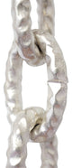 Brass Loop Chandelier Chain, Various Finishes, 2 Sizes, Matte Silver, U43
