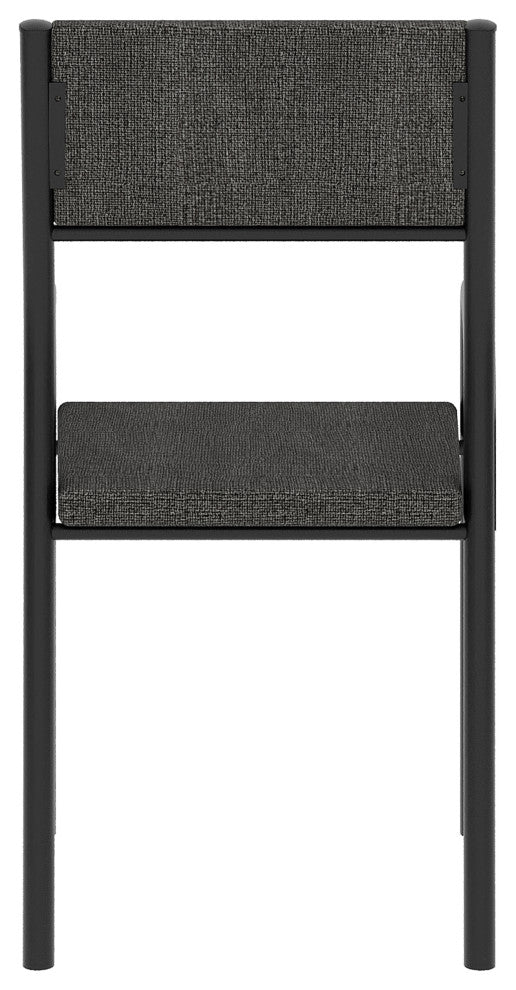Techni Mobili Office Visiting Chair With Metal Frame, Black