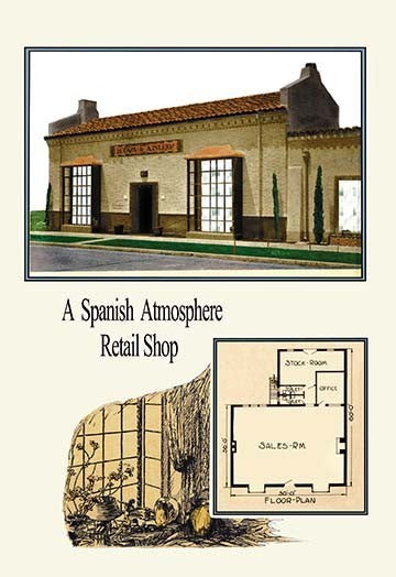 A Spanish Atmosphere Retail Shop- Gallery Wrapped Canvas Art 28" x 42"