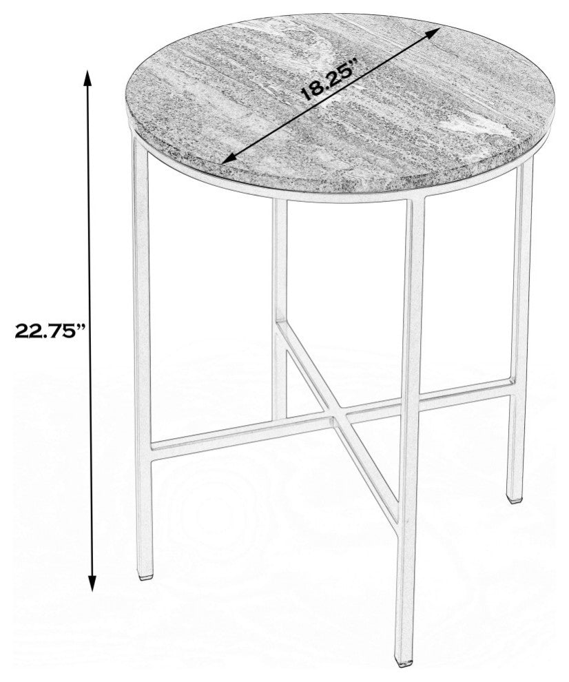 Caty Marble End Table