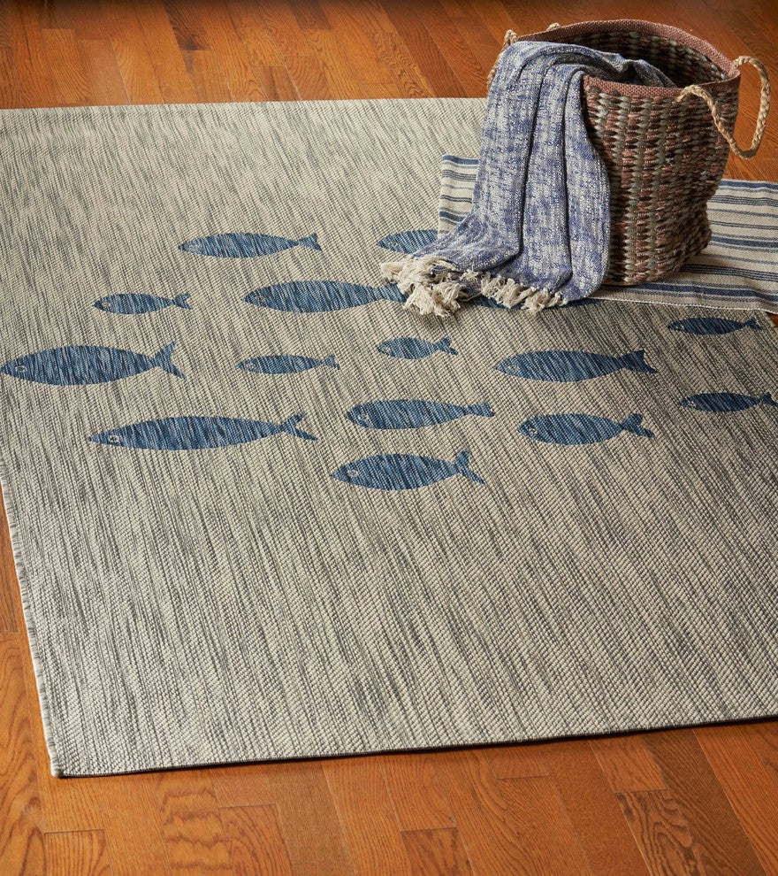 Aquatic Indoor/Outdoor Rug, 7'9"x9'9"