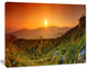 Summer in Mountains Panorama, Oversized Abstract Canvas Art Print, 60x40