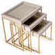 Carmela Nesting Tables Set of 3 Shimmering Ivory