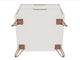 Rockefeller 2.0 Nightstand, Off White and Nature