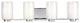 Generation Lighting, VS22604CH, 4-Light Vanity, Chrome