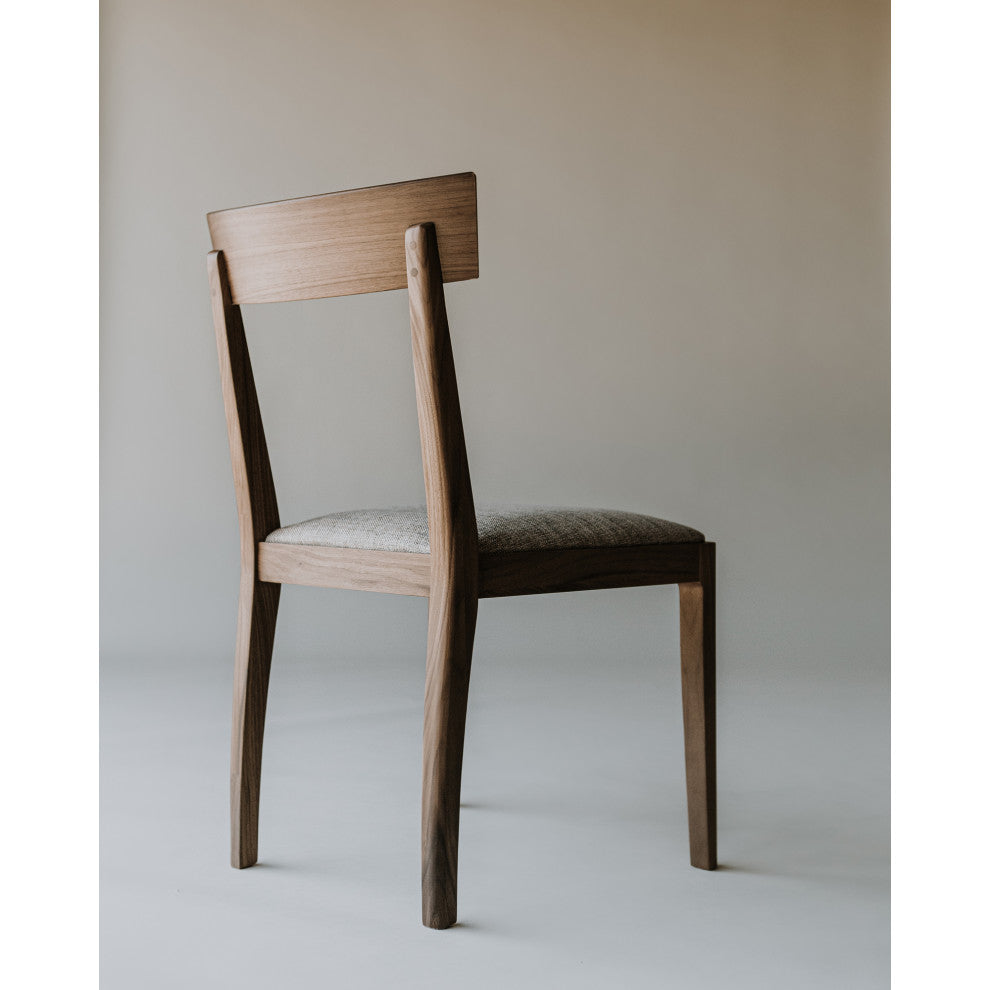 Scandinavian Leone Dining Chair Walnut M2 - Brown