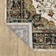 Vander Traditional Medallion Beige/Blue Power-Loomed Area Rug, 3'10"x5'5"
