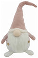 White and Pink Stripe Chubby Gnome