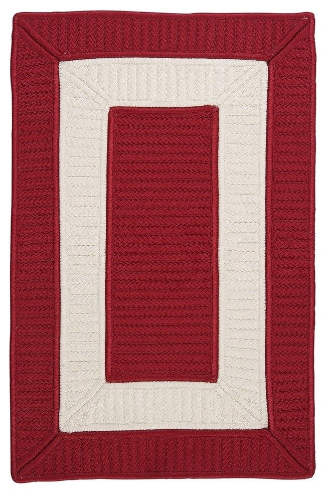 Colonial Mills Rope Walk CB97 Red Indoor/Outdoor Area Rug, Rectangular 10'x13'