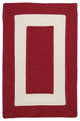 Colonial Mills Rope Walk CB97 Red Indoor/Outdoor Area Rug, Rectangular 10'x13'