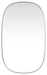 Elegant Lighting MR2B3048 Brynn 30" W x 48" H Oval Framed - Silver