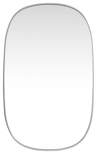 Elegant Lighting MR2B3048 Brynn 30" W x 48" H Oval Framed - Silver