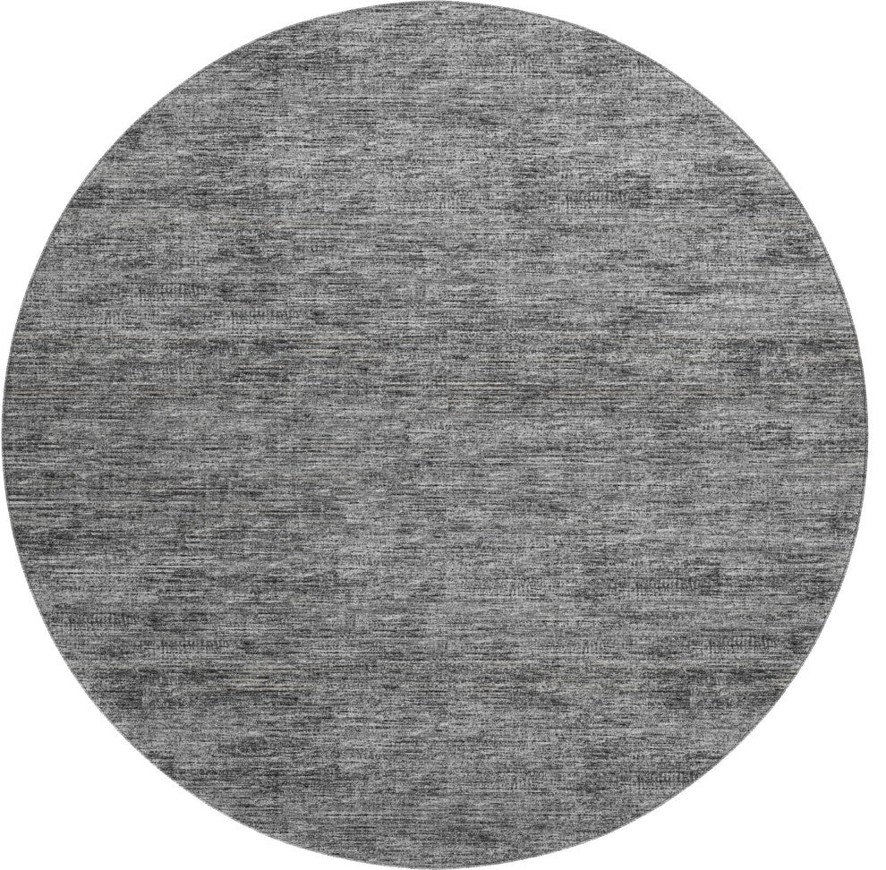 Premium Machine Washable Mayfield AMF32 Gray 8' x 8' Round Rug