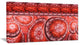 Red Living Cells Fractal Design, Abstract Canvas Art Print, 32x16