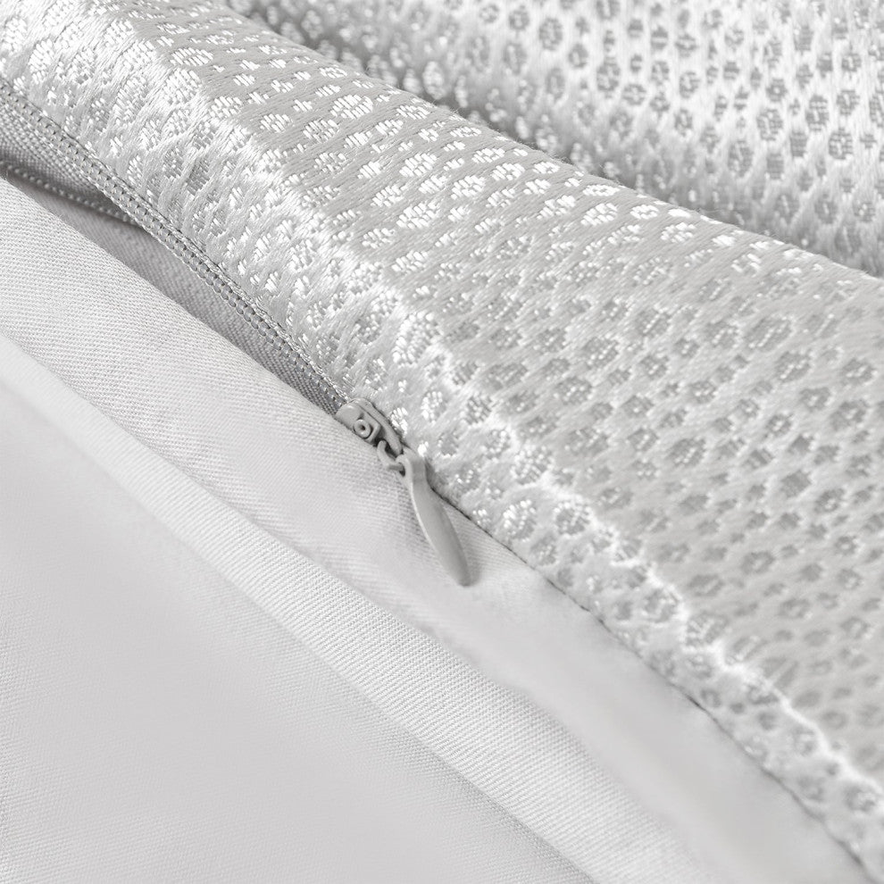 Marilyn Modern Bubble Comforter Set, 3PC, Gray, Super Queen