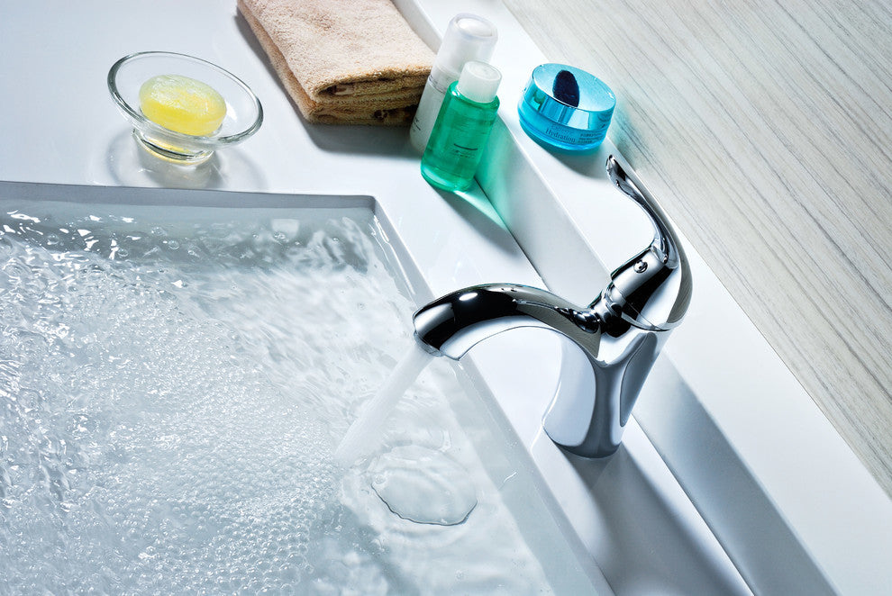 Clavier Series Single Handle Bathroom Sink Faucet in Polished Chrome