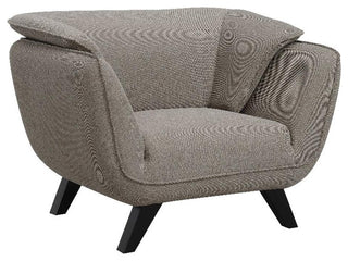 ACME Furniture Nayeli Upholstered Fabric Accent Chair with Wood Frame in Brown