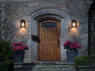 Home Living 7" Outdoor Wall Sconce, Black