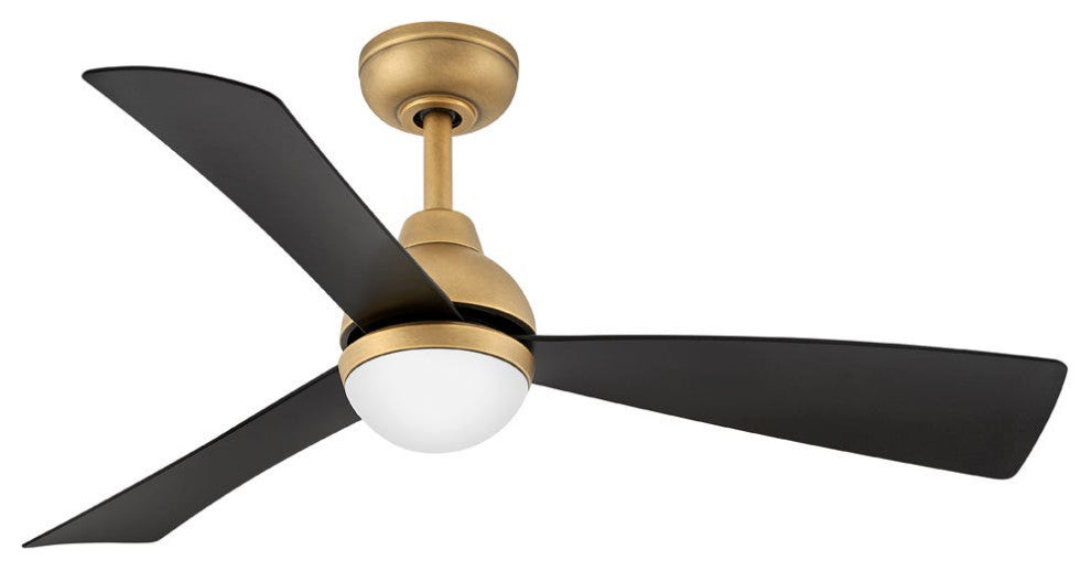 Hinkley Una LED Ceiling Fan, Heritage Brass, 44"
