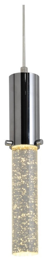 Woodbridge Lighting Pixie Chrome LED Pendant, 3l - 11"d