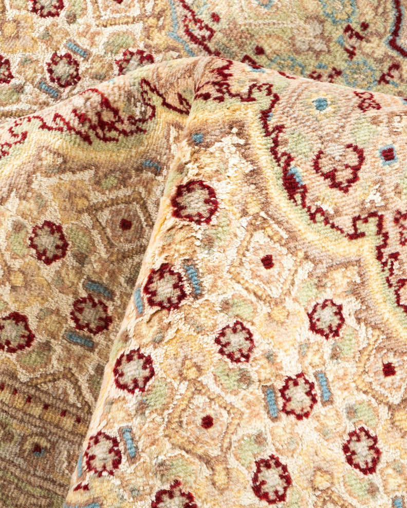 Letpadan One-of-a-Kind Hand-Knotted Area Rug Blue, 9'1"x12'5"