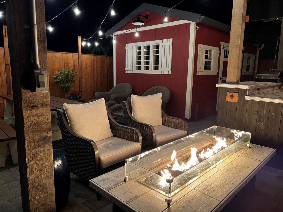 36" Low Profile T Burner and Complete Basic Propane Fire Pit Kit