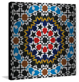 "Prismatic Origins" Painting Print, Brushed Aluminum, 18"x18"