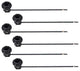 Aspen Creative 21041-06 Candelabra Base Socket Kit in Black (6 Pack)