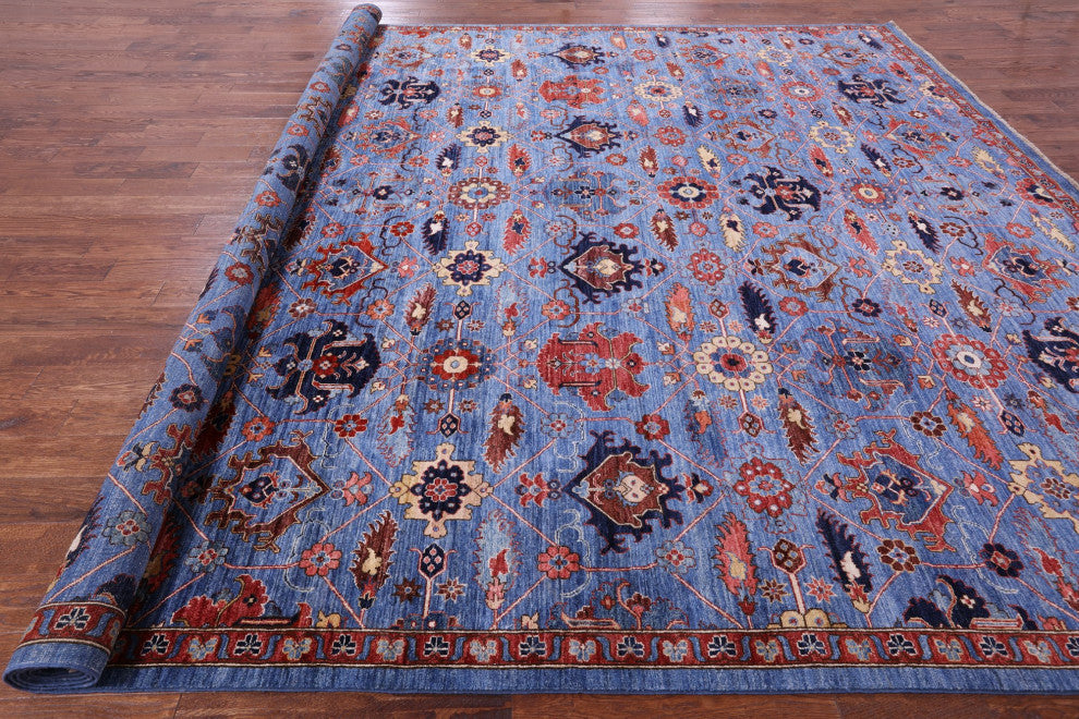 Persian Fine Serapi Handmade Wool Rug 11' 9" X 14' 8" - Q12890