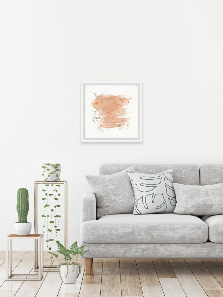 "Invisible Movement" Framed Painting Print, 32x32